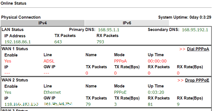 a screenshot of DrayOS online status